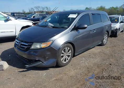 2014 Honda Odyssey Ex-L from USA, damaged, VIN 5FNRL5H67EB129799